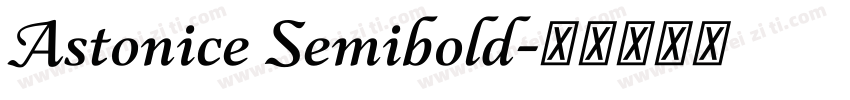 Astonice Semibold字体转换